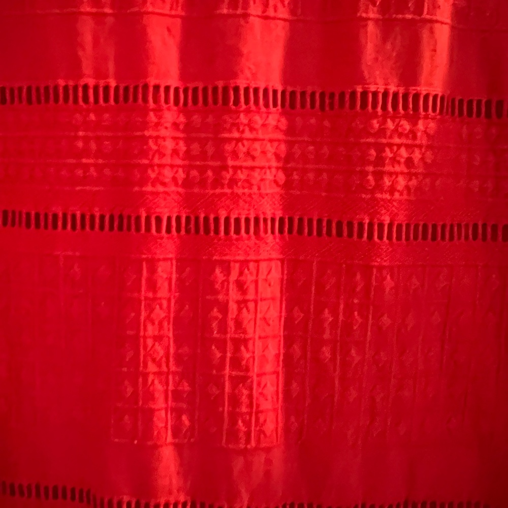 jcrew red cotton dress